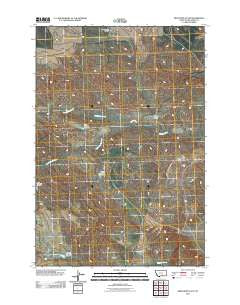 Bentonite Flats Montana Historical topographic map, 1:24000 scale, 7.5 X 7.5 Minute, Year 2011