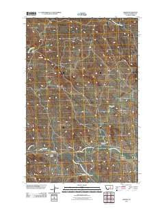 Benzien Montana Historical topographic map, 1:24000 scale, 7.5 X 7.5 Minute, Year 2011