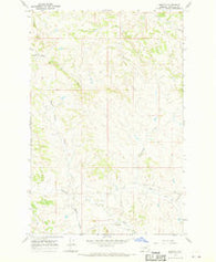 Benzien Montana Historical topographic map, 1:24000 scale, 7.5 X 7.5 Minute, Year 1967