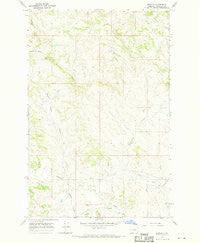 Benzien Montana Historical topographic map, 1:24000 scale, 7.5 X 7.5 Minute, Year 1967