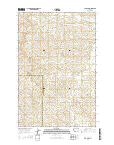 Berry School Montana Current topographic map, 1:24000 scale, 7.5 X 7.5 Minute, Year 2014