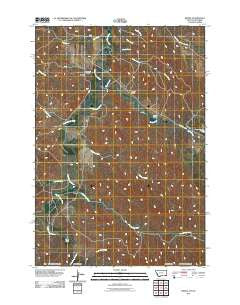 Biddle Montana Historical topographic map, 1:24000 scale, 7.5 X 7.5 Minute, Year 2011