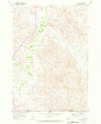 Biddle Montana Historical topographic map, 1:24000 scale, 7.5 X 7.5 Minute, Year 1970