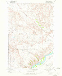 Big Hill Montana Historical topographic map, 1:24000 scale, 7.5 X 7.5 Minute, Year 1968