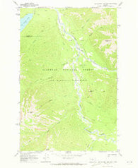 Big Salmon Lake East Montana Historical topographic map, 1:24000 scale, 7.5 X 7.5 Minute, Year 1970