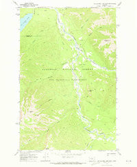 Big Salmon Lake East Montana Historical topographic map, 1:24000 scale, 7.5 X 7.5 Minute, Year 1970