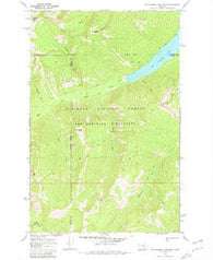Big Salmon Lake West Montana Historical topographic map, 1:24000 scale, 7.5 X 7.5 Minute, Year 1970