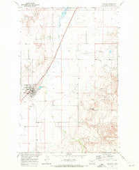 Big Sandy Montana Historical topographic map, 1:24000 scale, 7.5 X 7.5 Minute, Year 1969