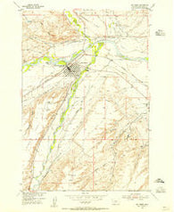 Big Timber Montana Historical topographic map, 1:24000 scale, 7.5 X 7.5 Minute, Year 1954