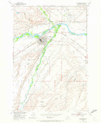 Big Timber Montana Historical topographic map, 1:24000 scale, 7.5 X 7.5 Minute, Year 1954
