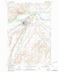 Big Timber Montana Historical topographic map, 1:24000 scale, 7.5 X 7.5 Minute, Year 1954