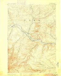Big Timber Montana Historical topographic map, 1:125000 scale, 30 X 30 Minute, Year 1893