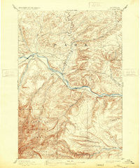 Big Timber Montana Historical topographic map, 1:125000 scale, 30 X 30 Minute, Year 1893