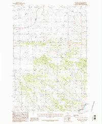 Big Wall East Montana Historical topographic map, 1:24000 scale, 7.5 X 7.5 Minute, Year 1986