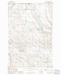 Big Wall NW Montana Historical topographic map, 1:24000 scale, 7.5 X 7.5 Minute, Year 1986