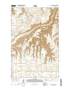 Big Bend School Montana Current topographic map, 1:24000 scale, 7.5 X 7.5 Minute, Year 2014