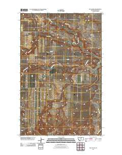 Big Coulee Montana Historical topographic map, 1:24000 scale, 7.5 X 7.5 Minute, Year 2011