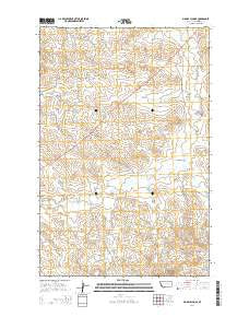 Big Dry School Montana Current topographic map, 1:24000 scale, 7.5 X 7.5 Minute, Year 2014