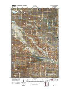 Big Flat East Montana Historical topographic map, 1:24000 scale, 7.5 X 7.5 Minute, Year 2011