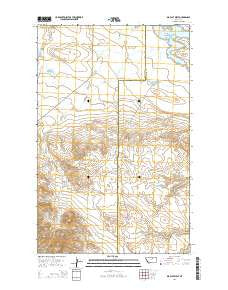 Big Flat West Montana Current topographic map, 1:24000 scale, 7.5 X 7.5 Minute, Year 2014