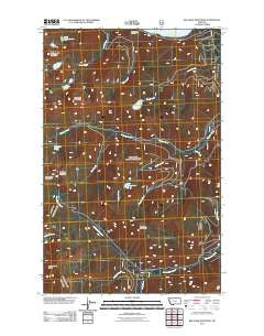 Big Hawk Mountain Montana Historical topographic map, 1:24000 scale, 7.5 X 7.5 Minute, Year 2011