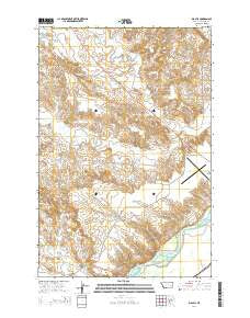 Big Hill Montana Current topographic map, 1:24000 scale, 7.5 X 7.5 Minute, Year 2014