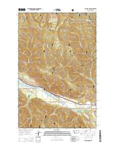 Big Hole Peak Montana Current topographic map, 1:24000 scale, 7.5 X 7.5 Minute, Year 2014