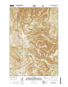 Big Horn Mountain Montana Current topographic map, 1:24000 scale, 7.5 X 7.5 Minute, Year 2014