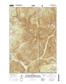 Big Horn Peak Montana Current topographic map, 1:24000 scale, 7.5 X 7.5 Minute, Year 2014