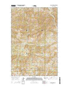 Big John Butte Montana Current topographic map, 1:24000 scale, 7.5 X 7.5 Minute, Year 2014