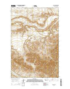 Big Sag Montana Current topographic map, 1:24000 scale, 7.5 X 7.5 Minute, Year 2014