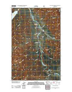 Big Salmon Lake East Montana Historical topographic map, 1:24000 scale, 7.5 X 7.5 Minute, Year 2011
