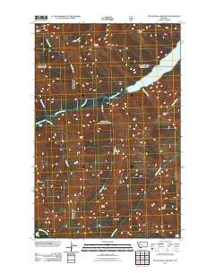 Big Salmon Lake West Montana Historical topographic map, 1:24000 scale, 7.5 X 7.5 Minute, Year 2011