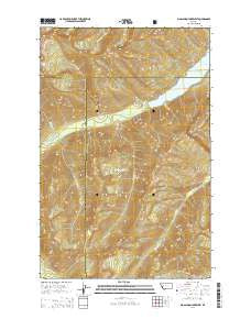 Big Salmon Lake West Montana Current topographic map, 1:24000 scale, 7.5 X 7.5 Minute, Year 2014