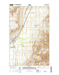 Big Sandy Montana Current topographic map, 1:24000 scale, 7.5 X 7.5 Minute, Year 2014