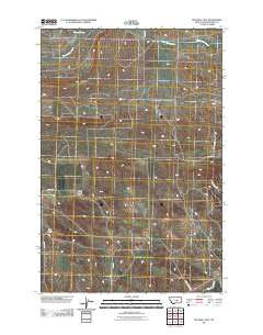 Big Wall East Montana Historical topographic map, 1:24000 scale, 7.5 X 7.5 Minute, Year 2011