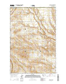 Big Wall NW Montana Current topographic map, 1:24000 scale, 7.5 X 7.5 Minute, Year 2014