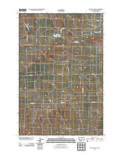 Big Wall West Montana Historical topographic map, 1:24000 scale, 7.5 X 7.5 Minute, Year 2011