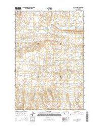 Big Wall West Montana Current topographic map, 1:24000 scale, 7.5 X 7.5 Minute, Year 2014