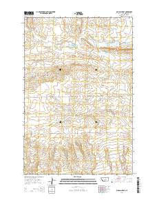 Big Wall West Montana Current topographic map, 1:24000 scale, 7.5 X 7.5 Minute, Year 2014