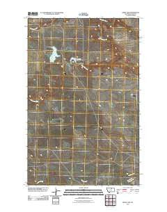 Bigby Lake Montana Historical topographic map, 1:24000 scale, 7.5 X 7.5 Minute, Year 2011