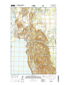 Bigfork Montana Current topographic map, 1:24000 scale, 7.5 X 7.5 Minute, Year 2014