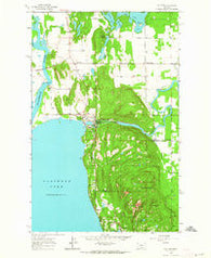 Bigfork Montana Historical topographic map, 1:24000 scale, 7.5 X 7.5 Minute, Year 1962