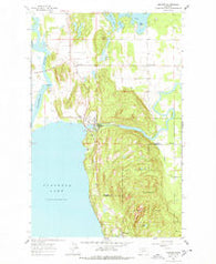 Bigfork Montana Historical topographic map, 1:24000 scale, 7.5 X 7.5 Minute, Year 1962