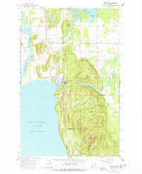 Bigfork Montana Historical topographic map, 1:24000 scale, 7.5 X 7.5 Minute, Year 1962