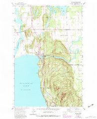 Bigfork Montana Historical topographic map, 1:24000 scale, 7.5 X 7.5 Minute, Year 1962