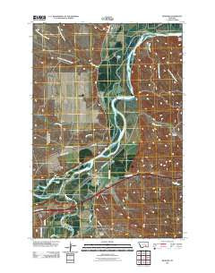 Bighorn Montana Historical topographic map, 1:24000 scale, 7.5 X 7.5 Minute, Year 2011