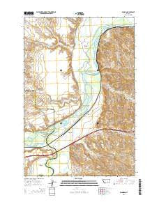 Bighorn Montana Current topographic map, 1:24000 scale, 7.5 X 7.5 Minute, Year 2014