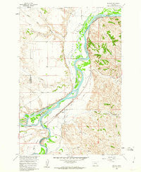 Bighorn Montana Historical topographic map, 1:24000 scale, 7.5 X 7.5 Minute, Year 1960