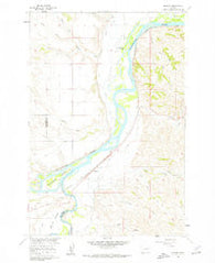 Bighorn Montana Historical topographic map, 1:24000 scale, 7.5 X 7.5 Minute, Year 1960